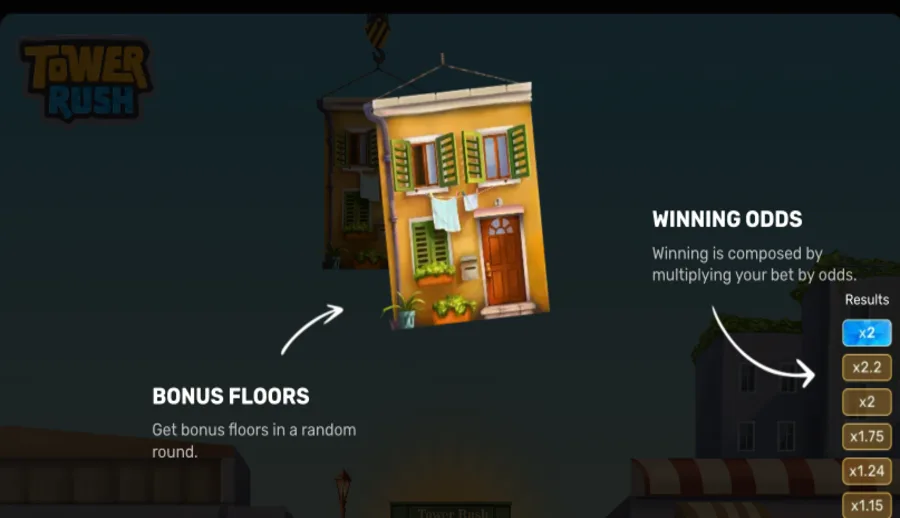 Intro tutorial overlay explaining that winning is composed