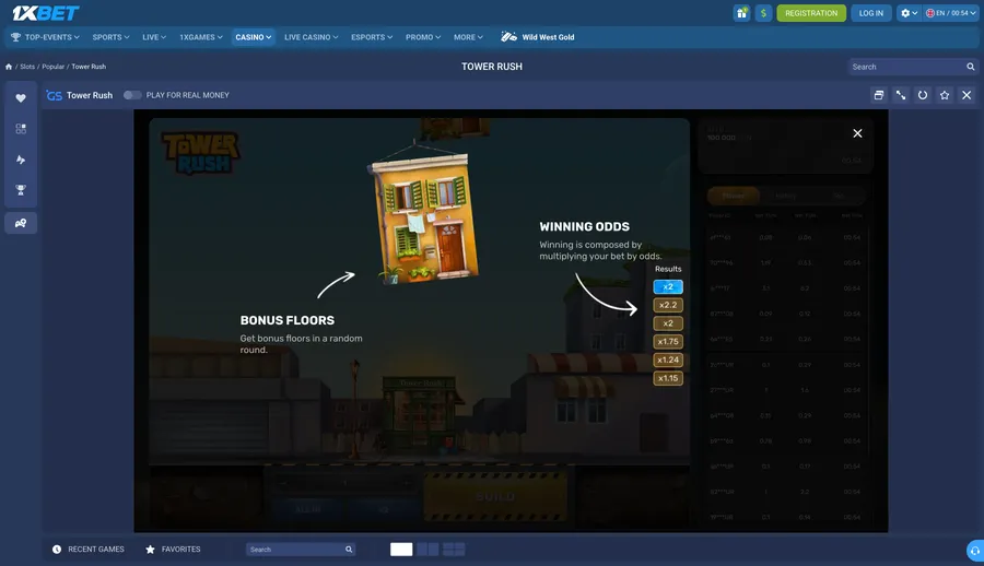 Nigerian 1xBet lobby page with the Galaxsys tutorial card op